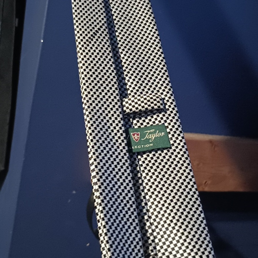 David Taylor checkered tie